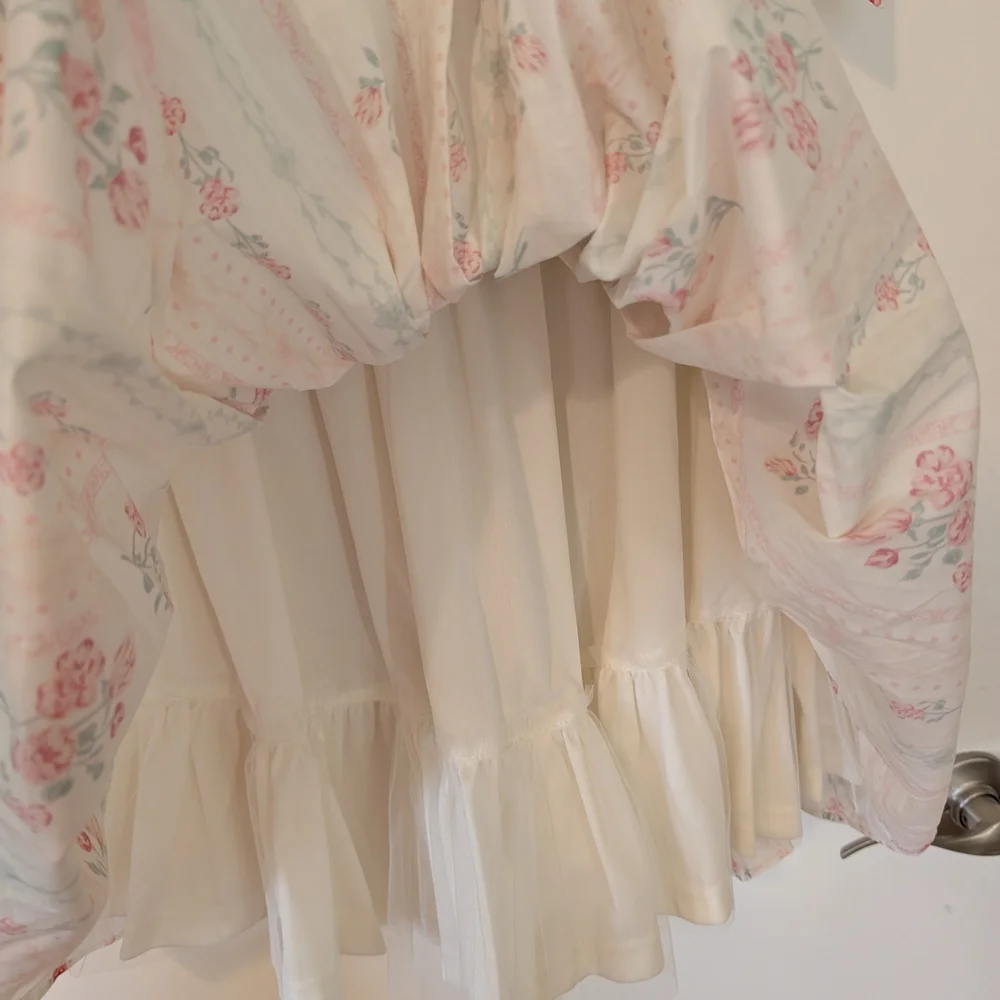 Chic Cream Strapless Dress - Picture 3 of 6